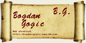 Bogdan Gogić vizit kartica